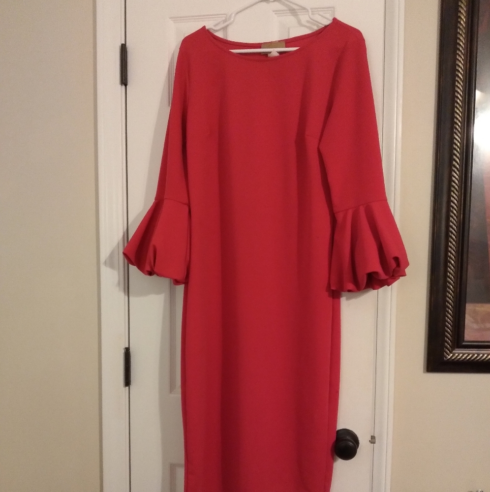Pink pencil dress